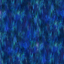 Spirit of Love Stained Glass Dark Blue Cotton Fabric