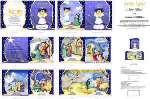 Little Light Christmas Nativity Story Cotton Fabric Book Panel