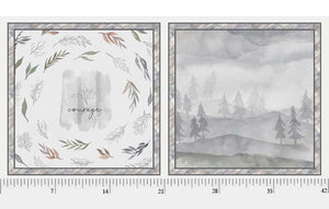 Ethereal Forest Courage Pillow Block Cotton Fabric Panel