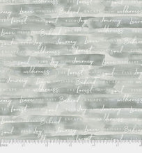 Ethereal Forest Joy In the Journey Green Words Cotton Fabric