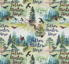 Love You Dad Digitally Printed Cotton Fabric