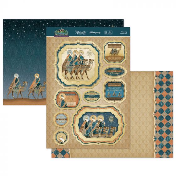 Following Yonder Star Luxury Paper Craft Topper Set