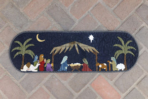 Follow Me To Bethlehem Felt Wool Applique Table Runner Quilt Pattern