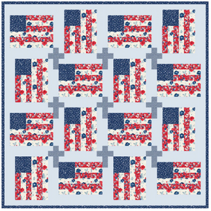 God and Country Cross Quilt Pattern