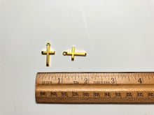 Pocket Prayer Gold Cross Charms Set 10 ct