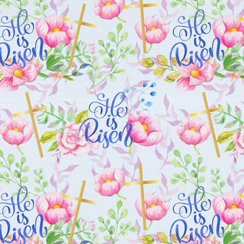 He Is Risen Digitally Printed Cotton Fabric