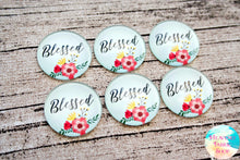 Blessed Floral Glass Dome Cabochons 6ct
