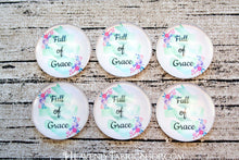Full of Grace Floral Glass Dome Cabochons 6ct