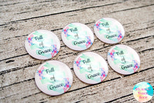 Full of Grace Floral Glass Dome Cabochons 6ct