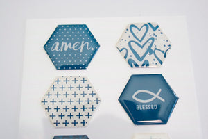 Blessed Hope Dimensional Epoxy Stickers