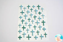 Oh My Heavens Blue Cross Puffy Stickers
