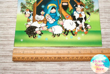 Nativity 8 inch Mini Fabric Art Panel
