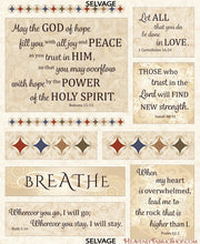 Women In Faith Tapestry Scripture Cotton Fabric Panel