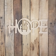 Hope Word Nativity 12 inch MDF Wood Cut Shape