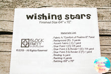 Wishing Stars Quilt Pattern & Comfort of Psalms VI Fabric Panel Kit