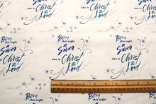 Christmas Peace Born This Night A Savior Cotton Fabric