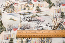 Wintervale Christmas Village Cotton Fabric