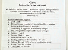 Glory Cross Watercolor Quilt Pattern Kit
