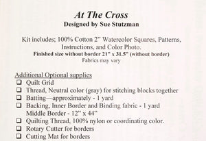 At The Cross Watercolor Quilt Pattern Kit