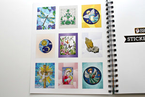 Stained Glass Bible Sticker By Number Book