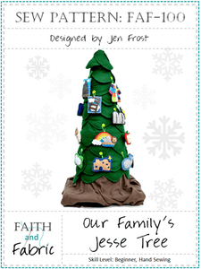 Our Family's Jesse Tree Ornaments + Tree Patterns & Devotional Book
