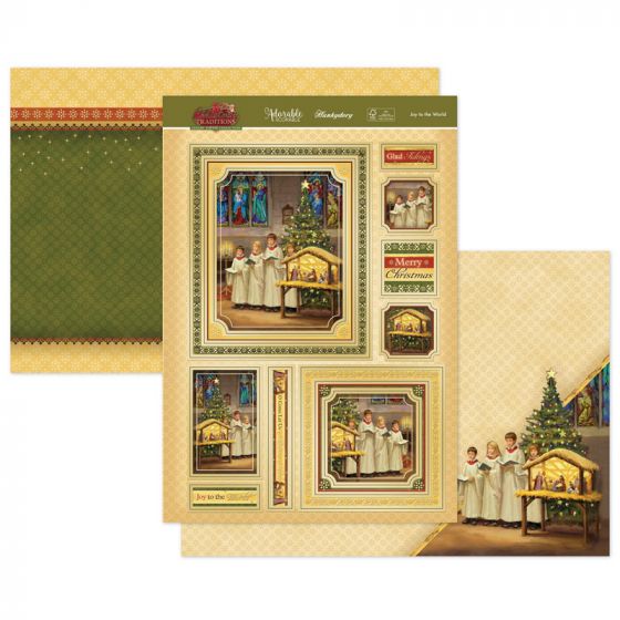 Joy To The World Luxury Paper Craft Topper Set