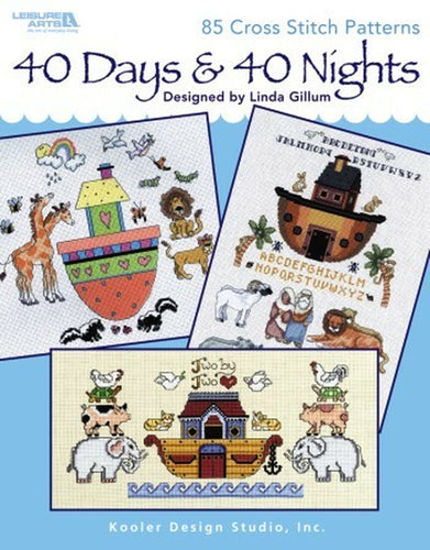 Leisure Arts 40 Days & 40 Nights Cross Stitch Book