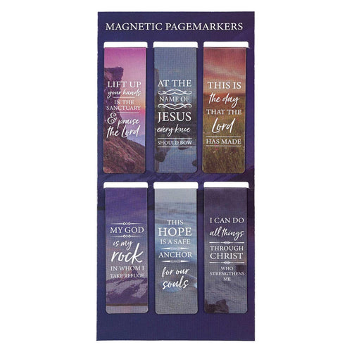 Lift Up Your Hands Scripture Magnetic Bookmarks Set