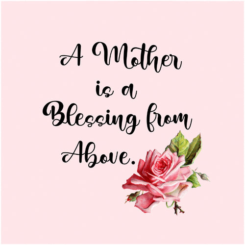 Mother Blessing 6 inch Mini Fabric Panel