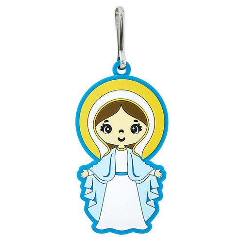 Blessed Mother Virgin Mary Jumbo Rubber Charm