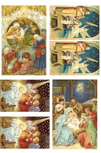 Nativity Collage Rice Paper Sheet