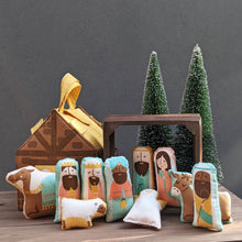 Joyful Joyful Cut & Sew Soft 12pc Nativity Set Jumbo Cotton Fabric Panel