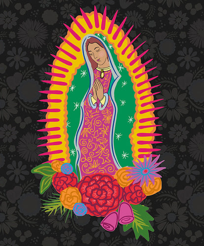 Eleanor Our Lady of Guadalupe Cotton Fabric Panel
