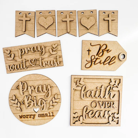 Wooden Social Icon Shapes for Craft, Unfinished Wood Crafts 11 Different  Shapes, 3 mm Thick Plywood, Splinter Free Pre Sanded, Ideal for All Types  of
