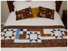 Psalms Bed Runner Quilt Pattern & Fabric Duo Panel Set