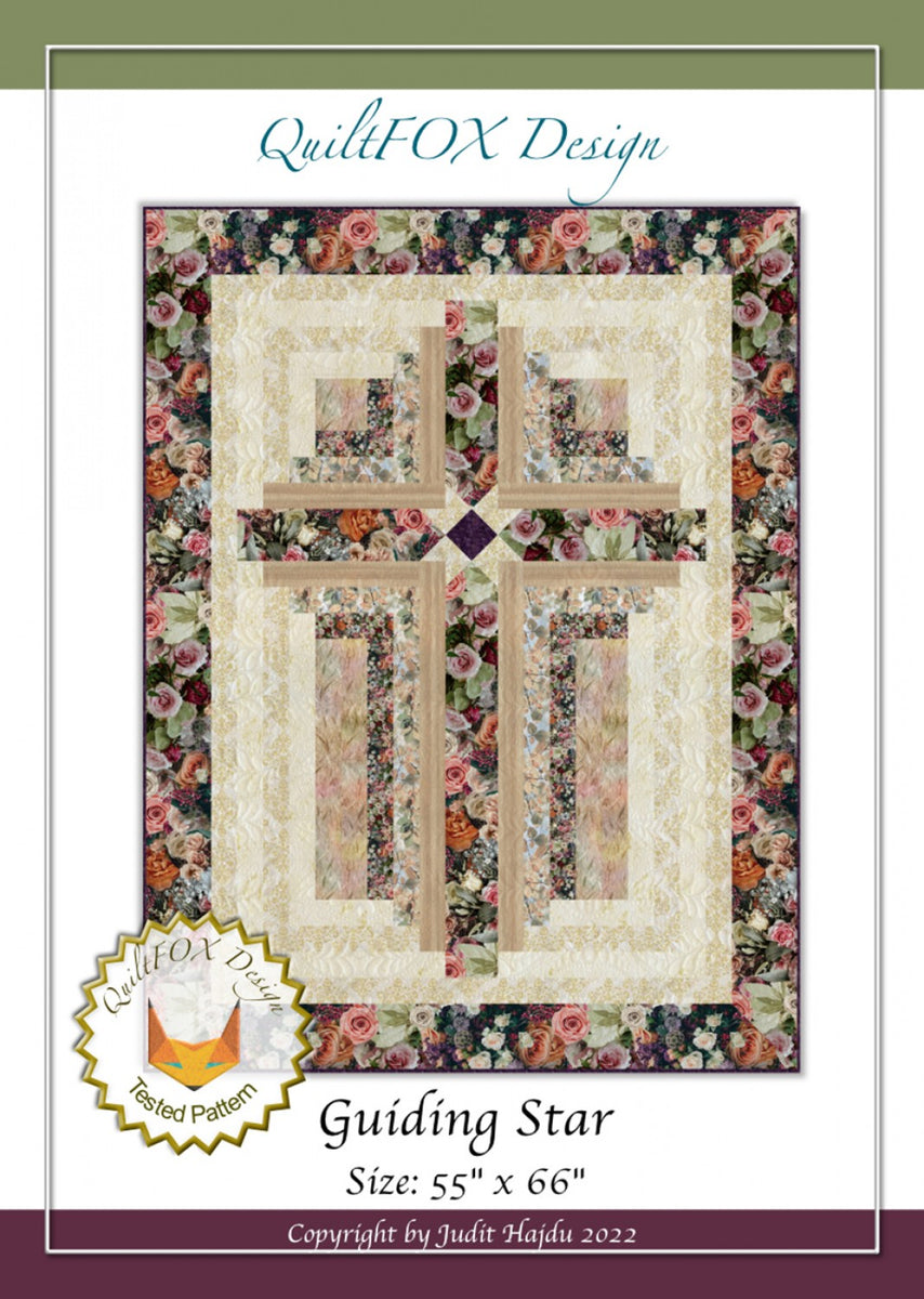 Guiding Star Cross Quilt Pattern – Heavenly Fabric Shop