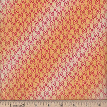 Our Father Ichthys Fish Orange Cotton Fabric