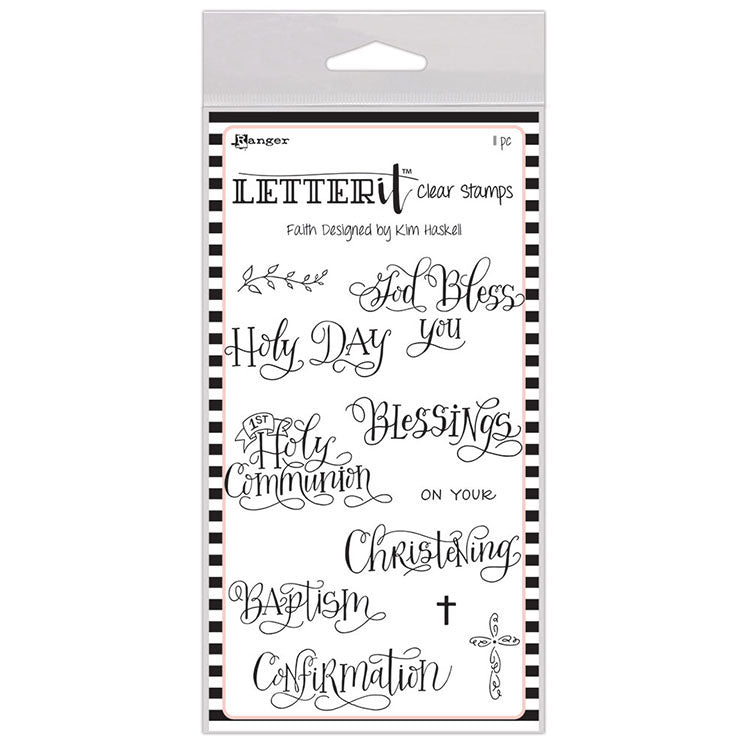Ranger Letter It Faith Clear Stamps
