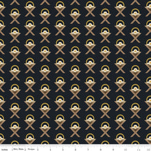 Oh Holy Night Manger Navy Gold Metallic Cotton Fabric