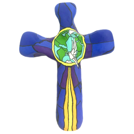 Peace Dove Stained Glass Pocket Cross – Heavenly Fabric Shop
