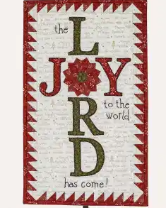 Joy To The World Tiny Dresden Quilt Pattern