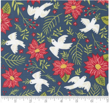 Joyful Joyful Peace Birds Midnight Cotton Fabric