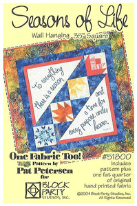 Seasons of Life Quilt Pattern & Fabric Panel Kit