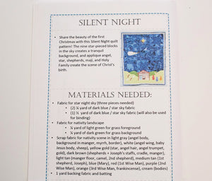 Silent Night Quilt Pattern