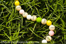 Faith Hope Love 16mm Wood Round Beads 12 ct