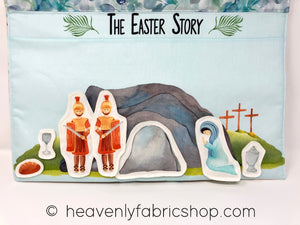 The Easter Story Play Set Cotton Fabric Panel & Dual Project Patterns