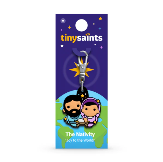 Tiny Saints Holy Family Nativity Rubber Charms