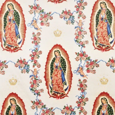 Riley Blake Designs Eleanor Guadalupe Virgin Mary C11712-BLACK Cotton Fabric  BTY