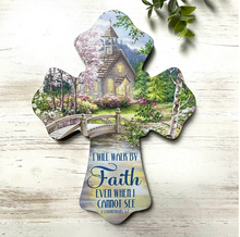 Walk By Faith Wall Cross