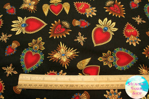 Sacred Heart Cotton Fabric